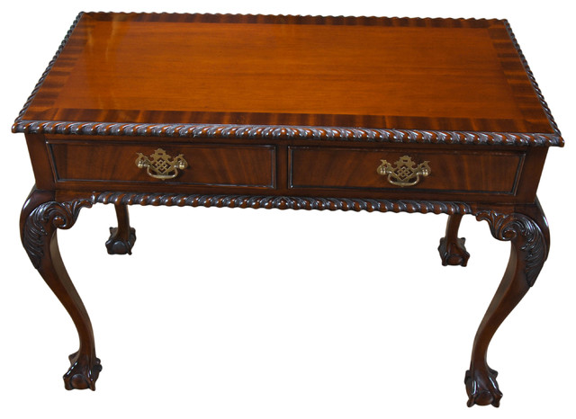 Mahogany Ball And Claw Console, Antique Style Sofa Table