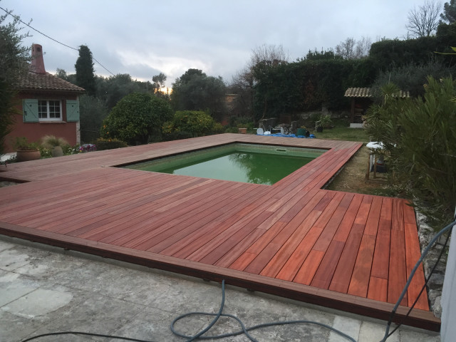 R&eacute;alisation d'une terrasse bois Padouk - Le Rouret tropisch-terrasse