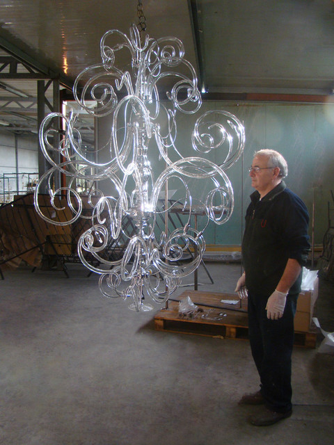 Assembling and testing modern contemporary murano glass chandelier ... Murano chandelier modern