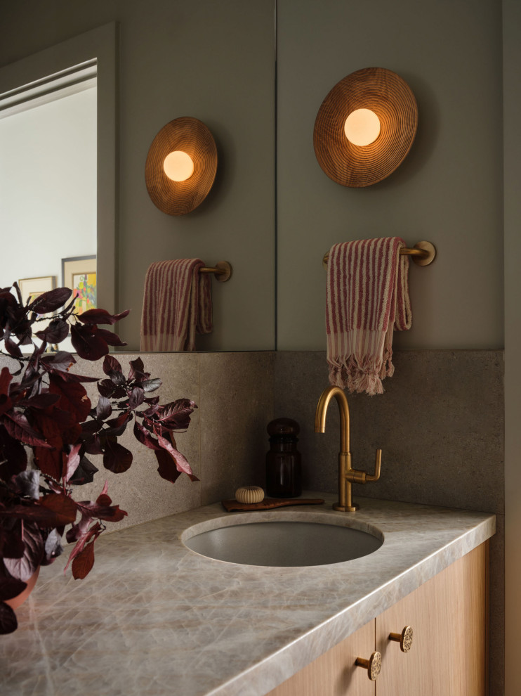 Example of a trendy home design design in San Francisco