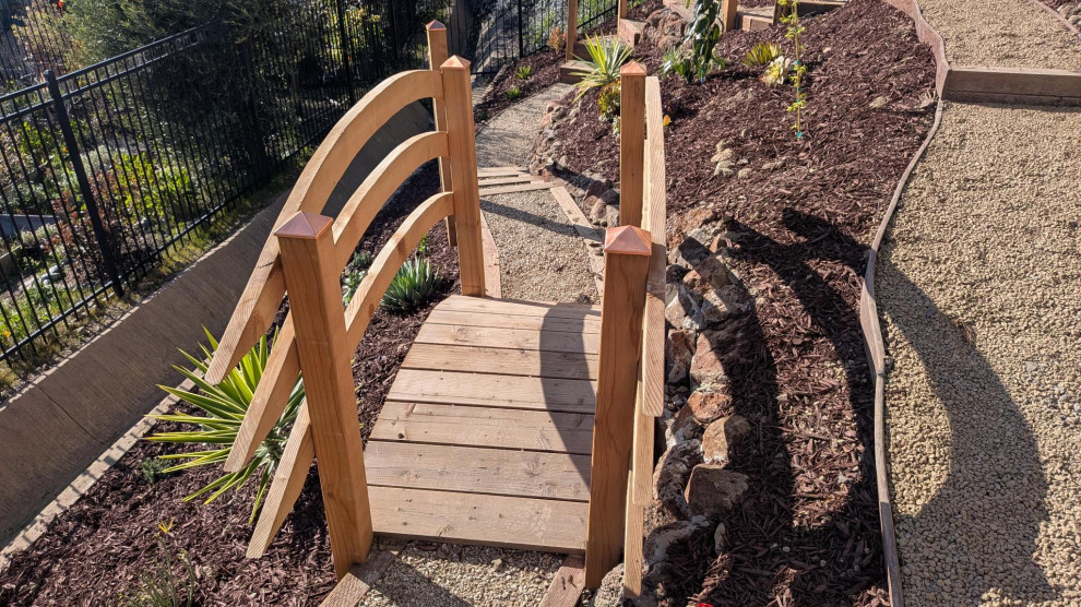 Japanese-Style Garden on a Steep Slope, San Francisco Bay Area