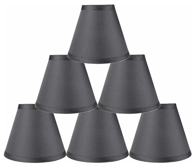 Satin Chandelier Lamp Shade, 3x6x5", Set of 6 - Transitional - Lighting ...