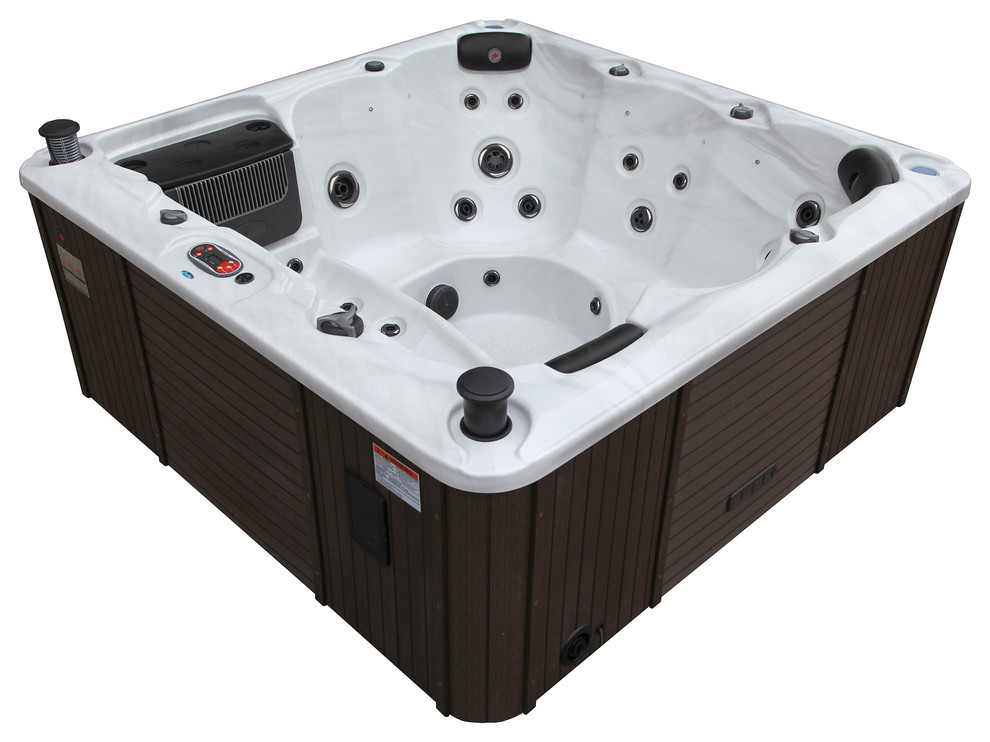 Winnipeg Plug & Play 35Jet 6 Person Hot Tub, LED Lighting and Popup