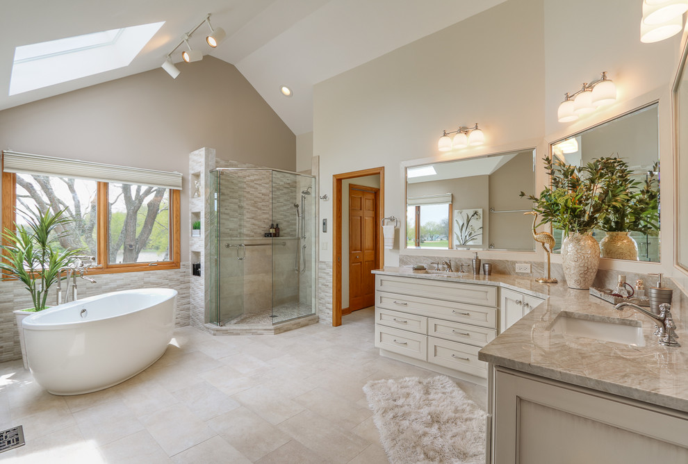 Palatine Master Bath Oasis - Transitional - Bathroom - Chicago - by ...