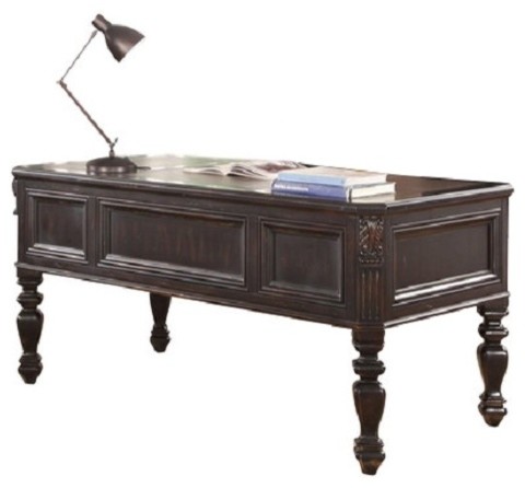 Parker House Grand Manor Palazzo Writing Desk Burnished Black