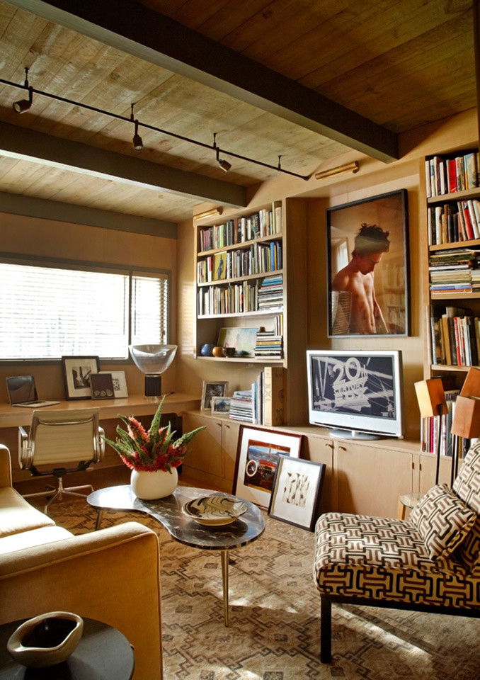 Inspiration for a midcentury home office in New Orleans.