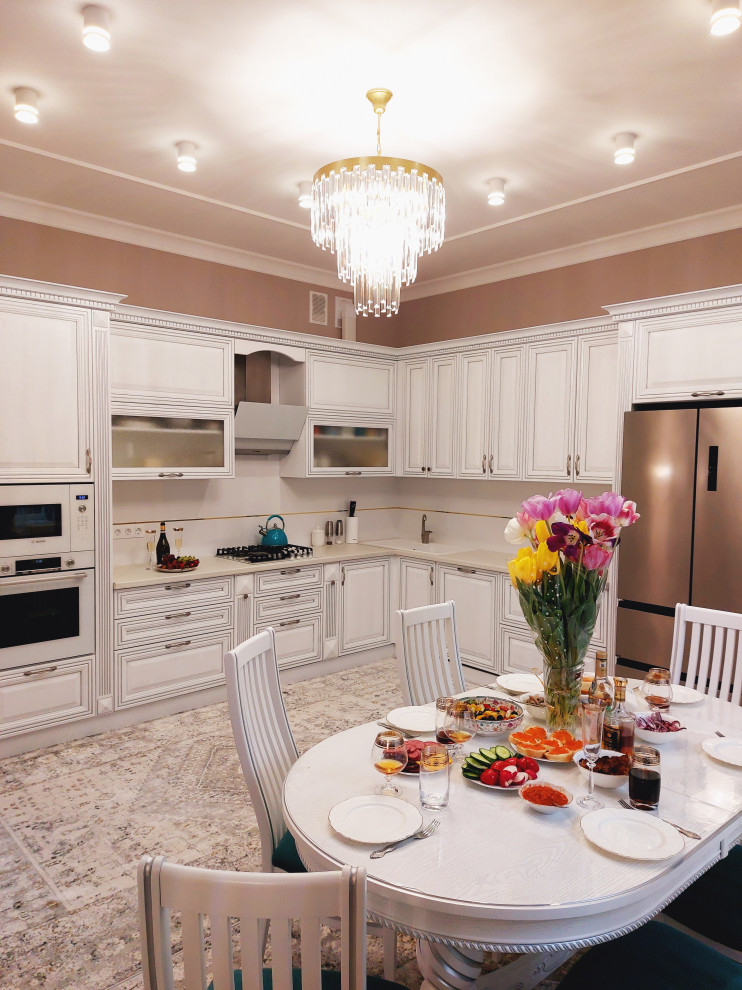 Реализация дизайн-проекта кухни в стиле современной классики