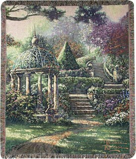 thomas kinkade gazebo of prayer tapestry throw blanket 50 x 60 traditional throws by zeckos - Decorative Throw Blankets thomas kinkade gazebo of prayer tapestry throw blanket 50 x 60 traditional throws by zeckos - Decorative Throw Blankets
