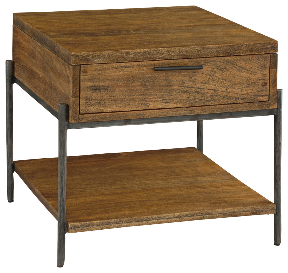 Neptune End Table With Drawer Industrial Side Tables And End Tables