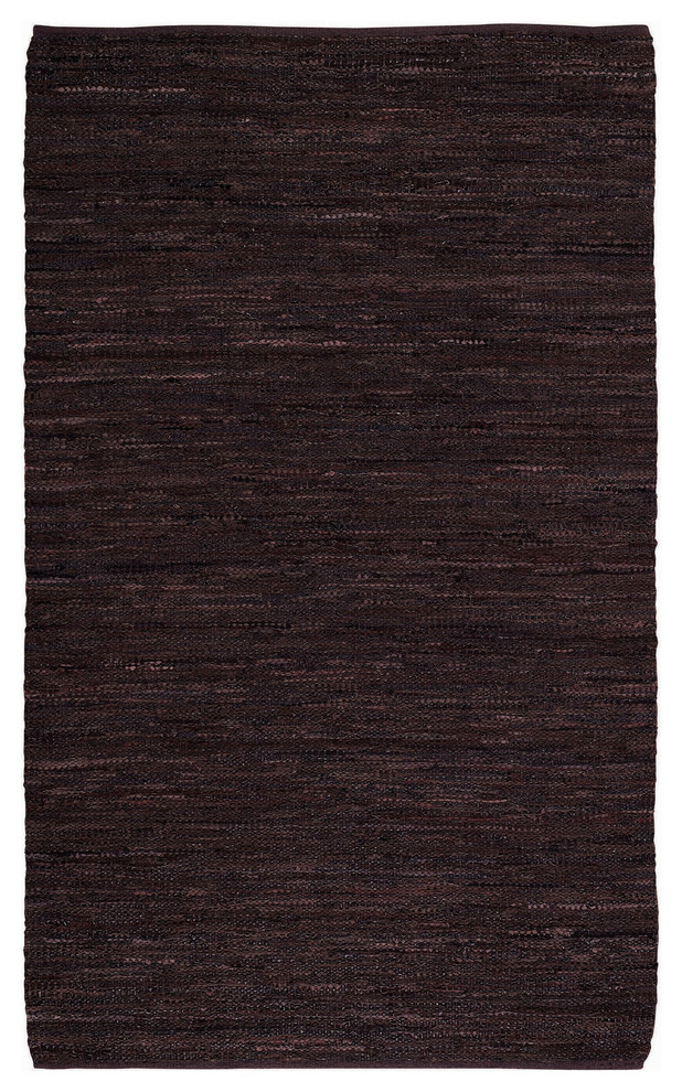 Zion's View Natural Rectangle Rug, Cocoa, 7'x9'