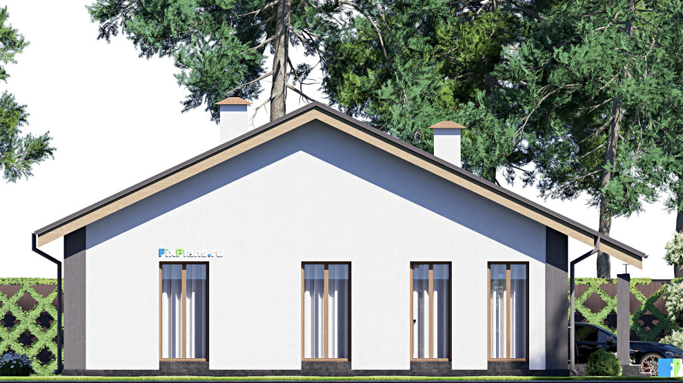 Проект одноэтажного дома 14х12м S113м2 F-17819