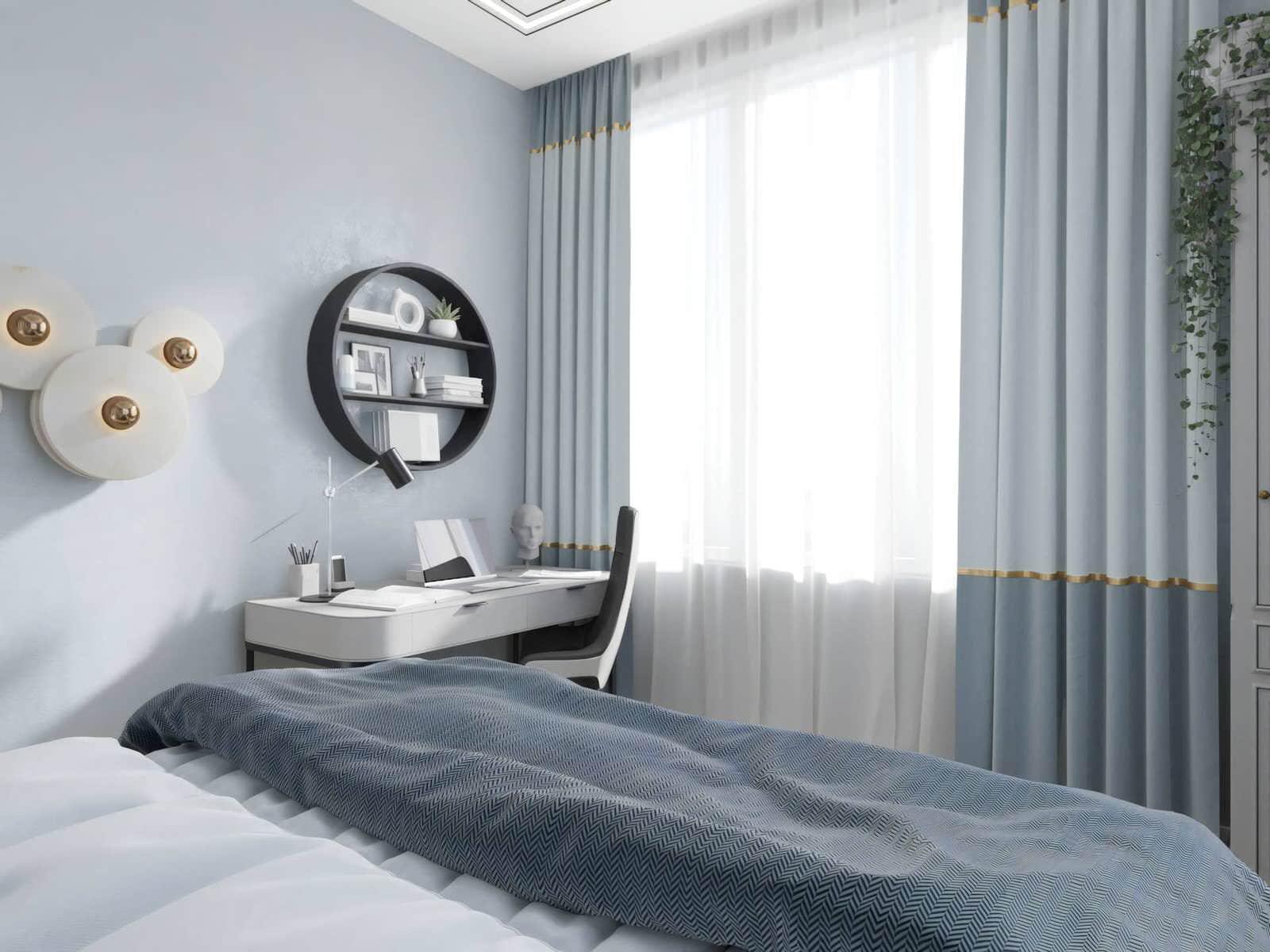 Дизайн и ремонт квартиры на Золоторожском Валу — Золотой акцент