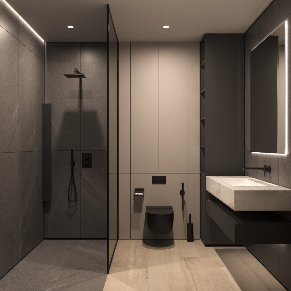 Дизайн-проект квартиры, ул. Нахимсона 107м2. Минимализм