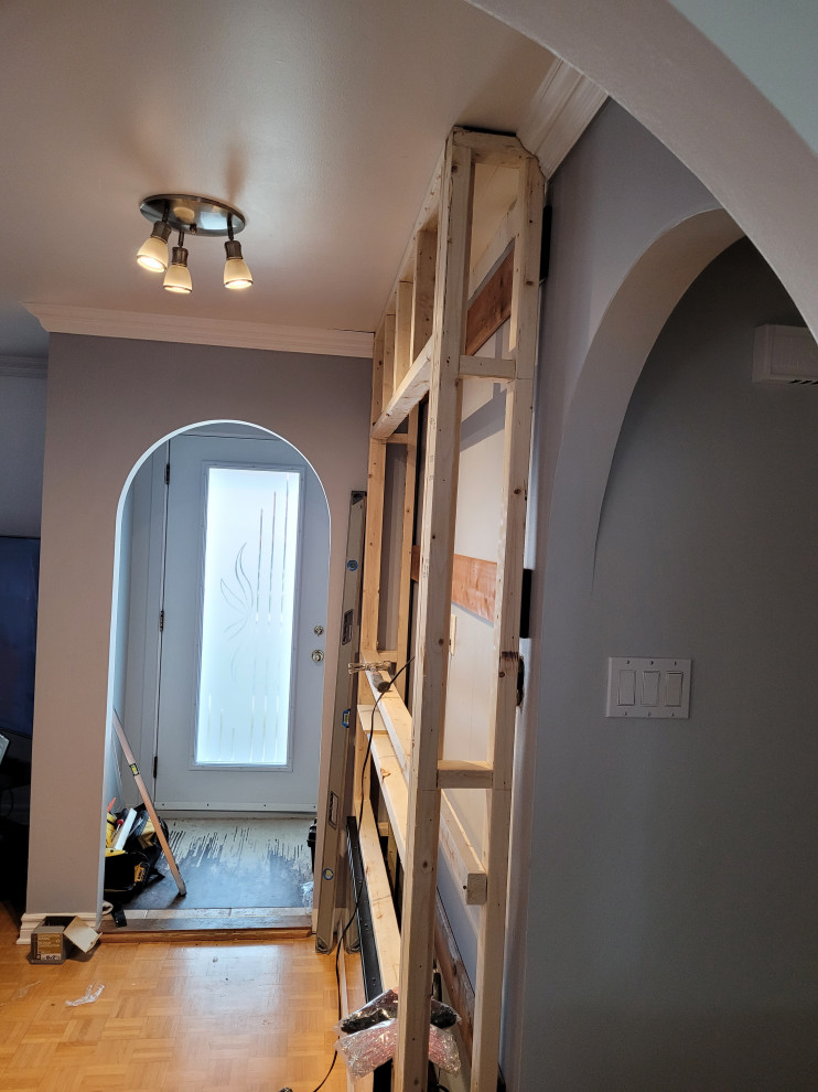 Media wall with Fireplace