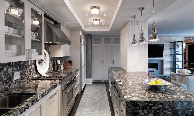 midtown highrise contemporary-kitchen