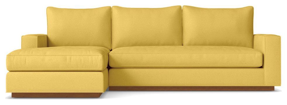 Harper 2-Piece Sectional Sofa, Gold, Chaise on Left