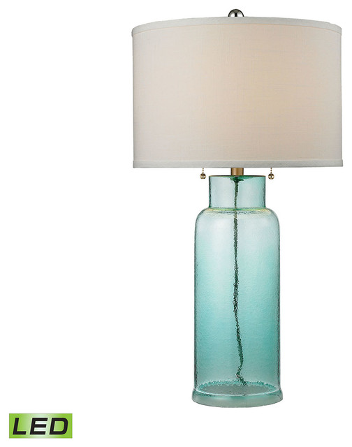 Dimond Lighting D2622 Led Glass Bottle Table Lamp In Seafoam Green