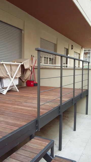 Pavimento in Legno da Esterni Ip&egrave; tabacco contemporary-deck