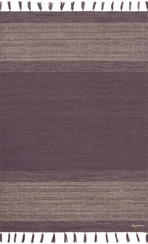 Ellen DeGeneres Crafted by Loloi Eggplant Solano Rug 2'3"x7'9"