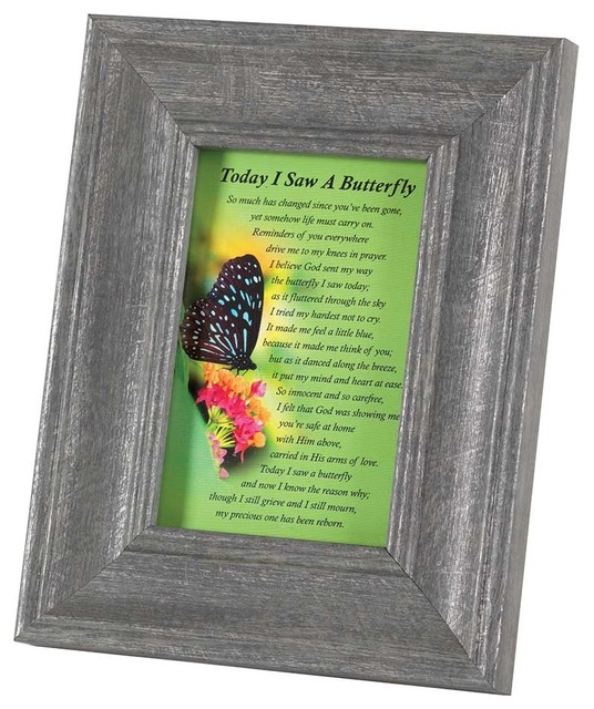 Photo Frame, Table Top, Today I..Butterfly, 4"x6" Traditional