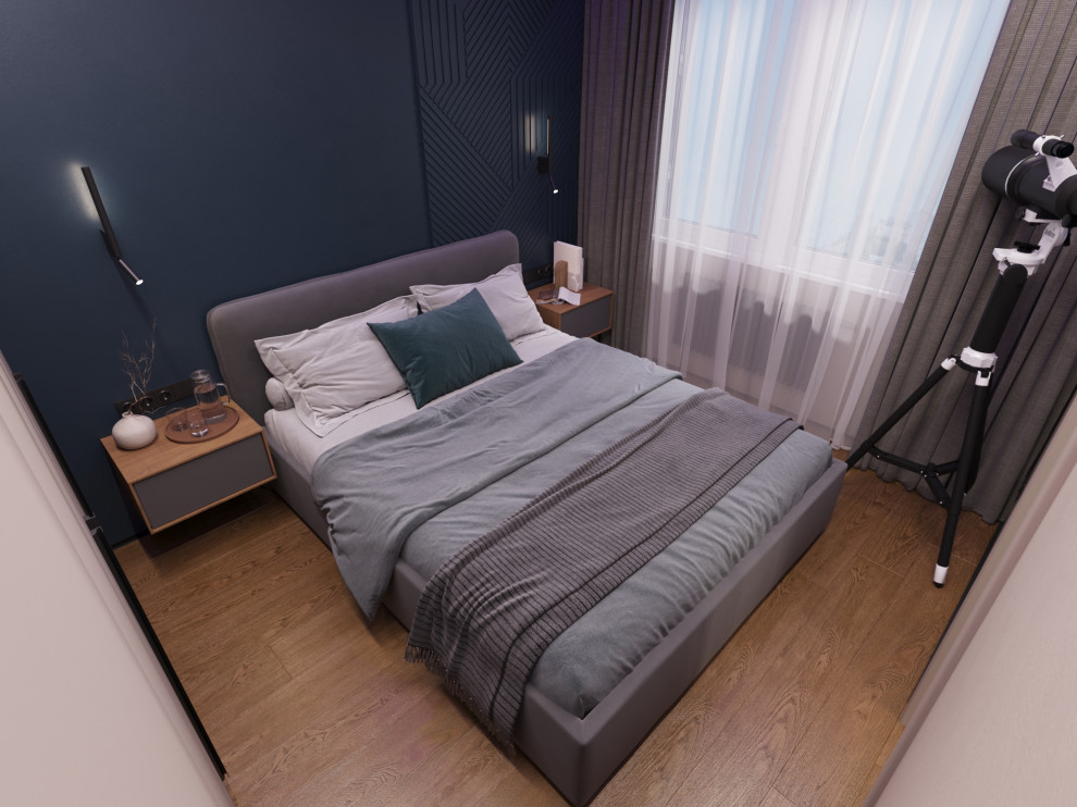 Дизайн-проект квартиры в темно серых тонах