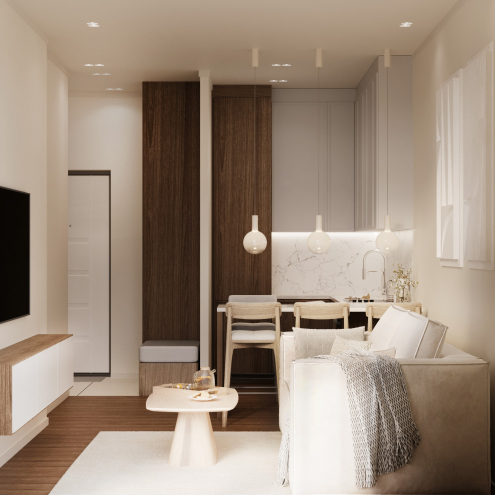 Небольшая кухня-гостиная