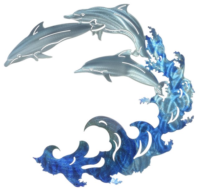 Wall Art Large Dolphin Beach Style Outdoor Wall Art by Next