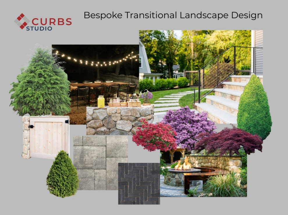 Transitional home design photo in Boston