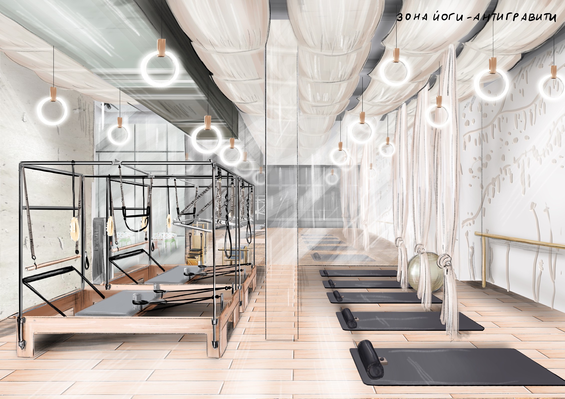 Фитнесс студия йоги 170м2