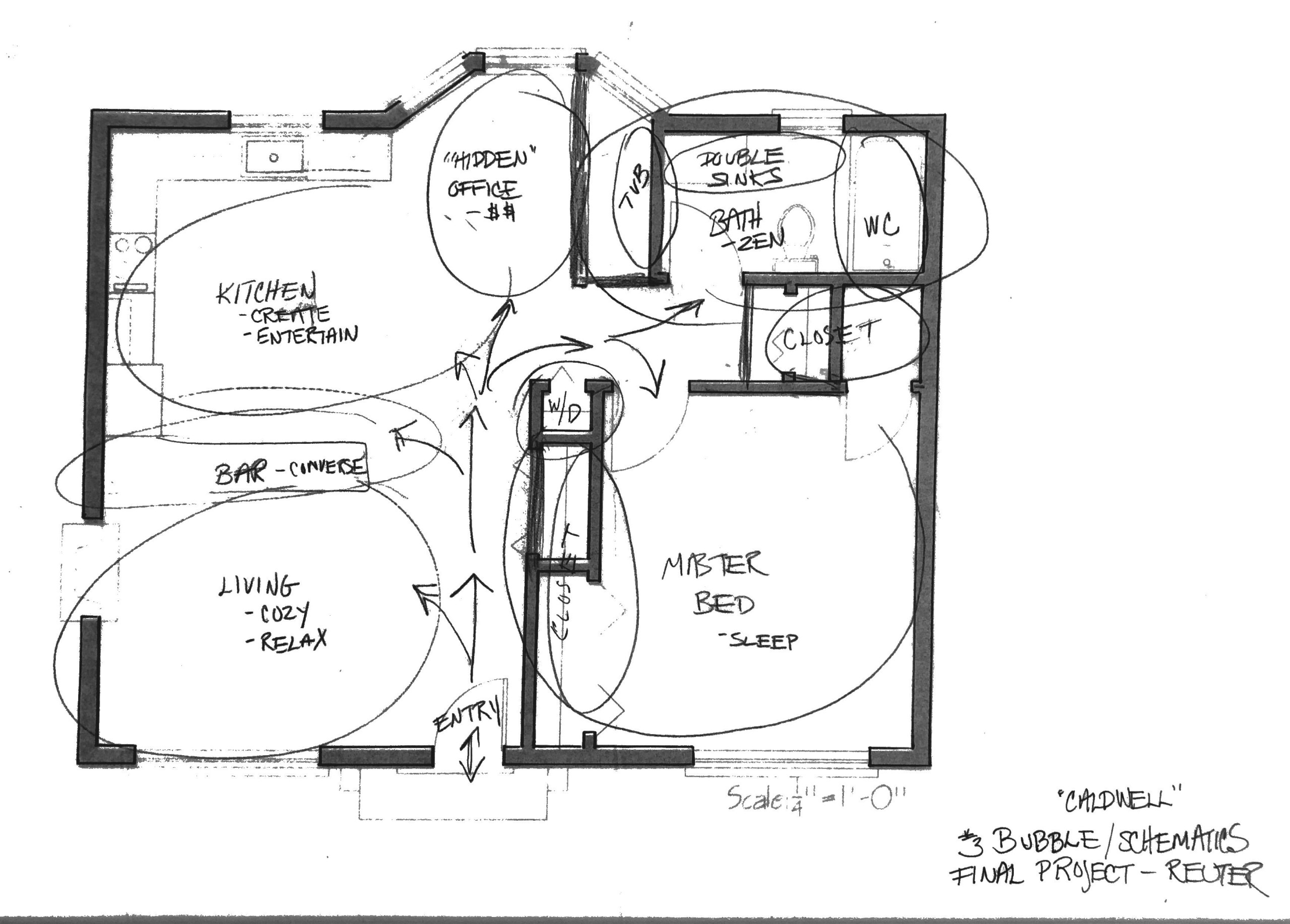 Cherry Creek Bungalow Renovation - Schematic Sketches