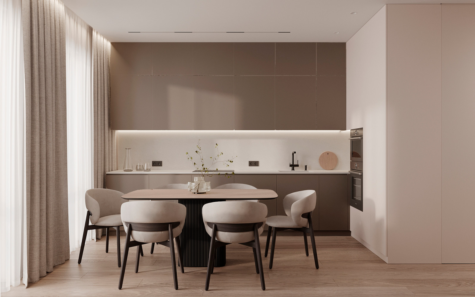 ЖК «Павелецкая Сити» — современный минимализм в нейтральных оттенках