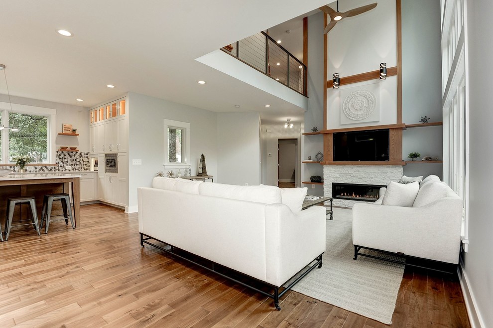 Inspiration for a transitional home design remodel in DC Metro