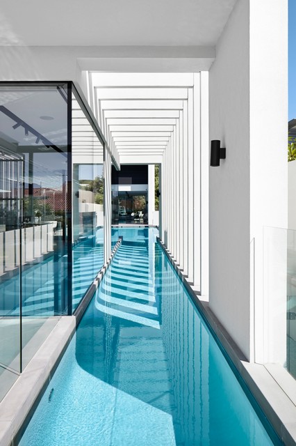 Gallery House contemporaneo-piscina