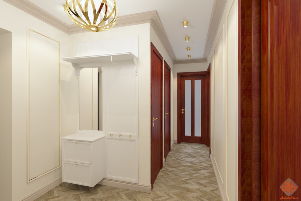 Легкая классика (проект прихожей-коридора)