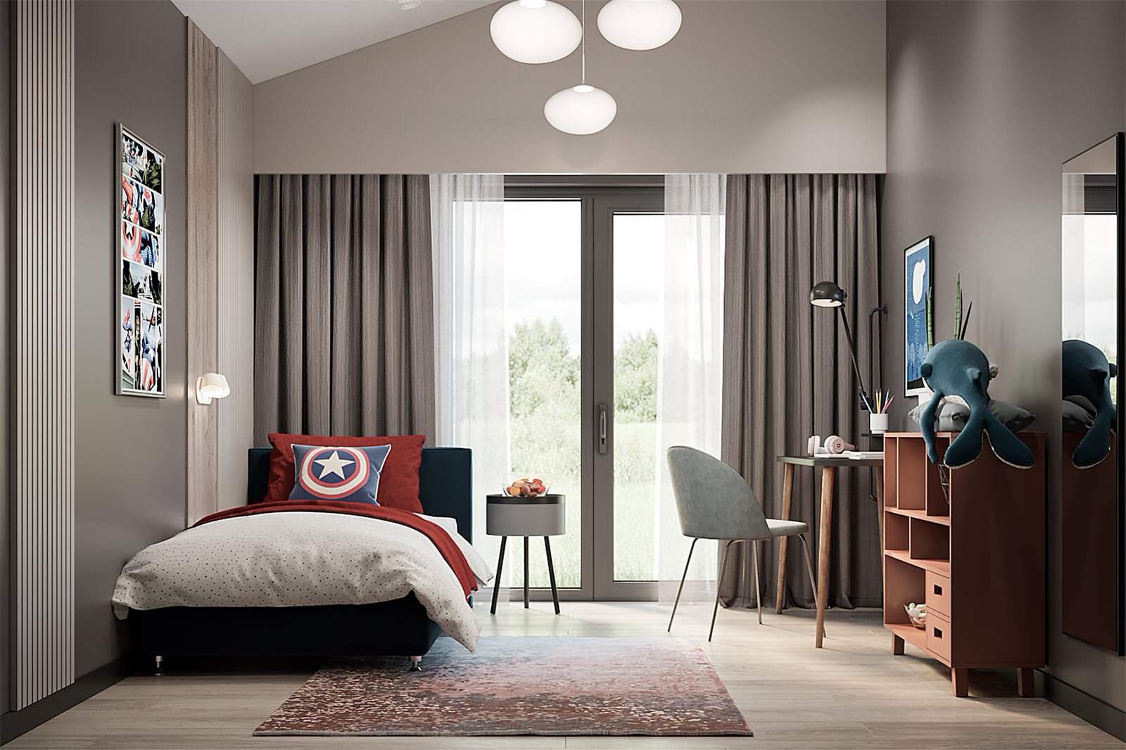 Дизайн интерьера дом 71 м² фьюжн Ольховка Кантри Клаб