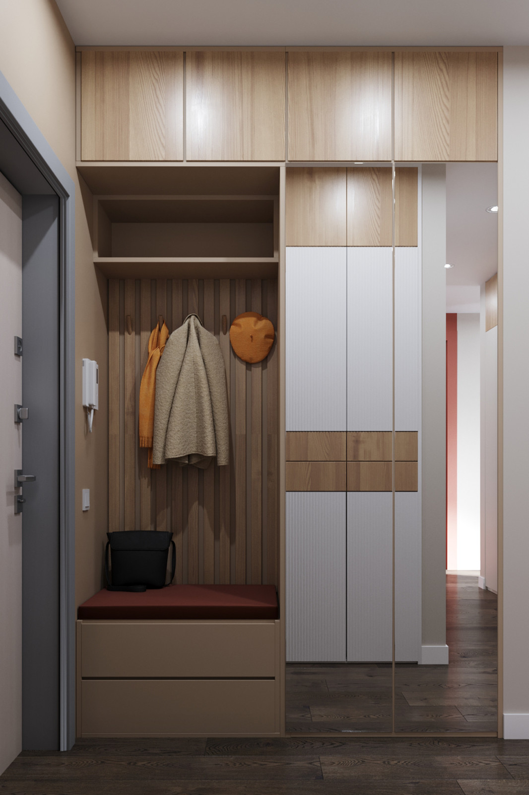 ЖК Серебряный парк, современный интерьер с элементами Эко-стиля