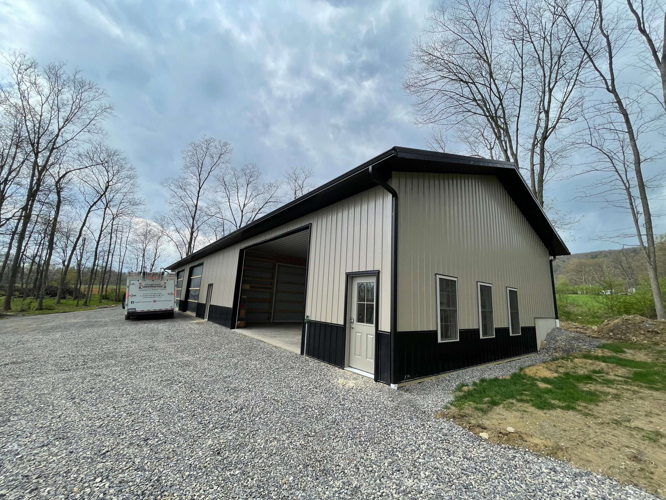 Garage with attached office space