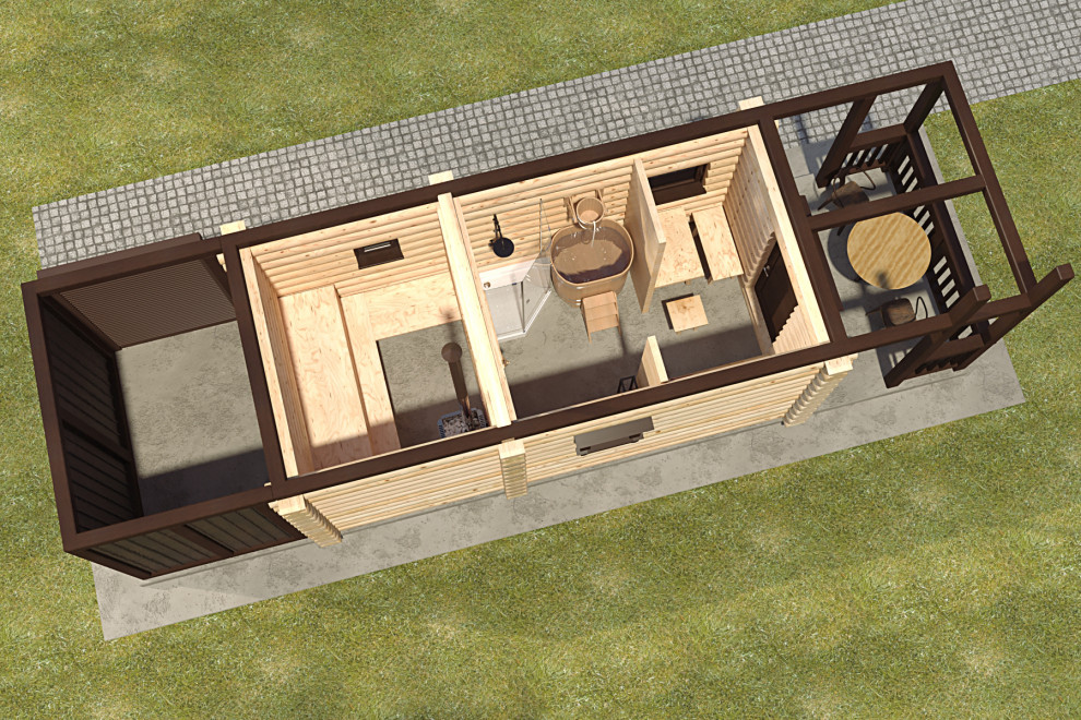 Баня - хозблок