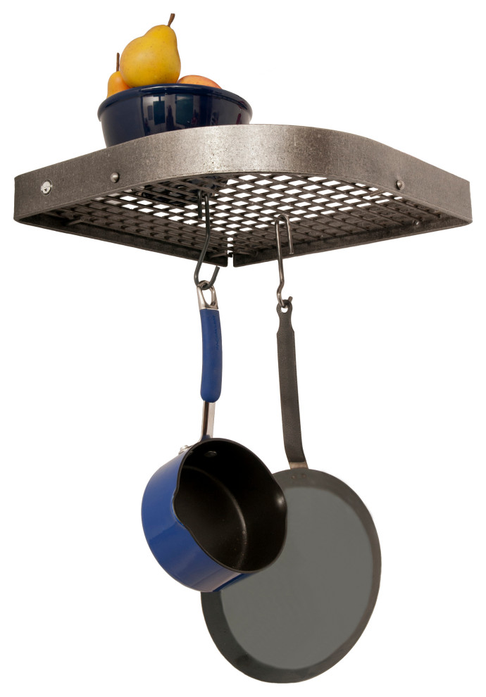 Large Corner Pot Rack Transitional Pot Racks And Accessories by