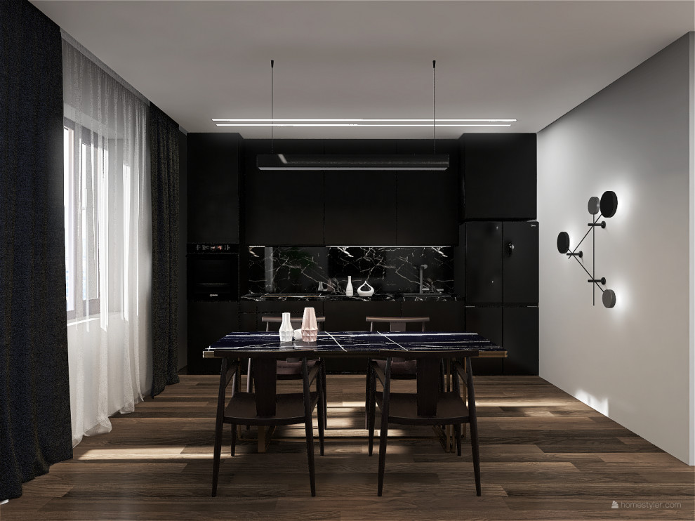 Кухня-гостиная для семейной пары без детей