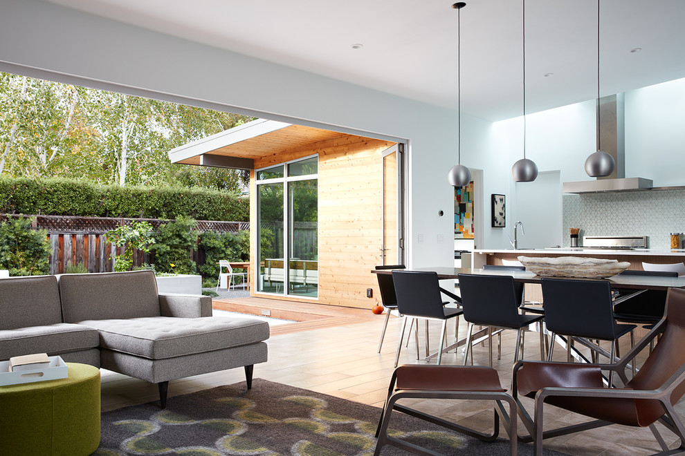San Carlos Mid-Century Modern Remodel - Midcentury - Living Room - San ...