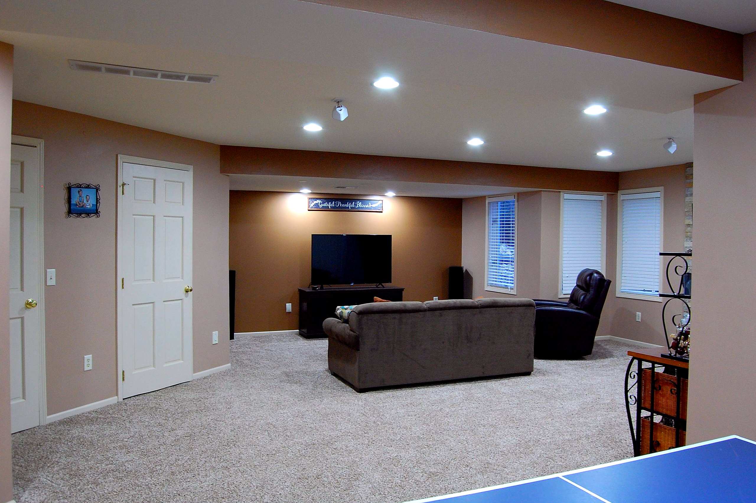 Finished Lower Level in Germantown, WI.