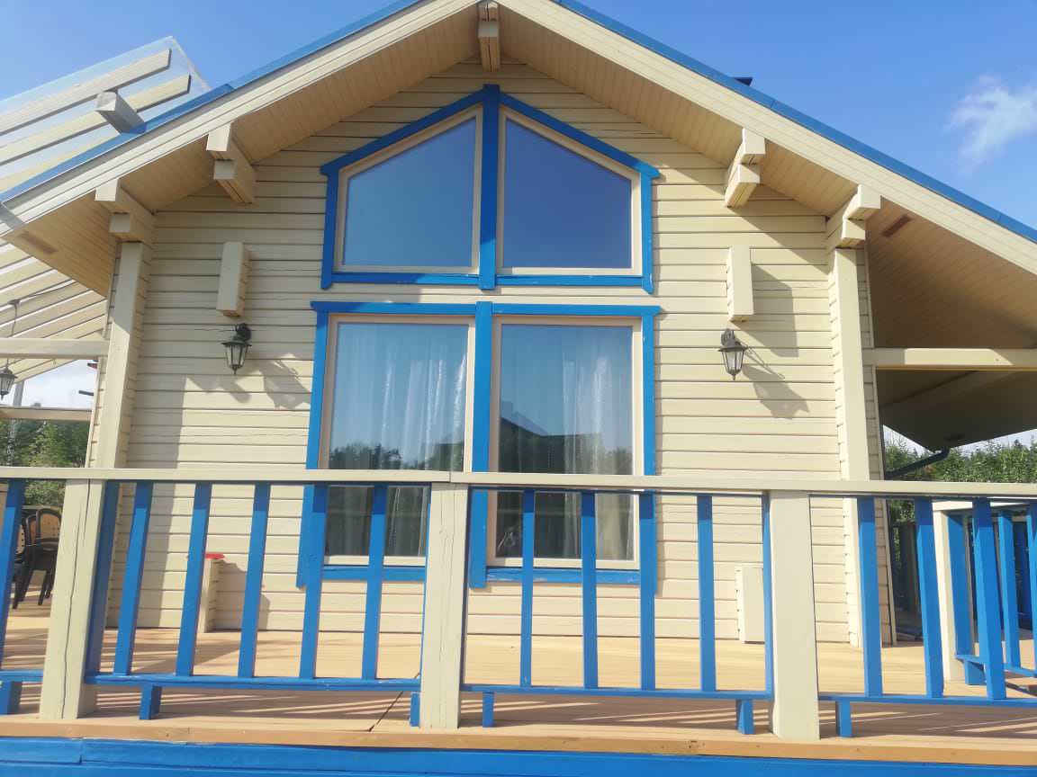 Покраска дома в п.Репино