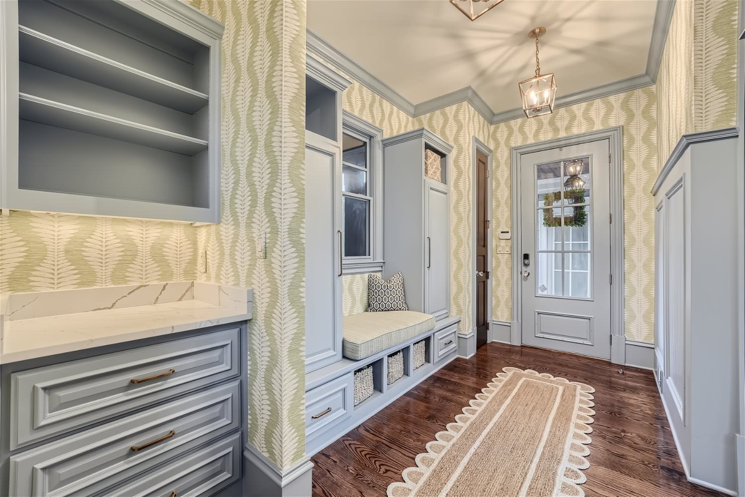 French country entryway photo in Atlanta