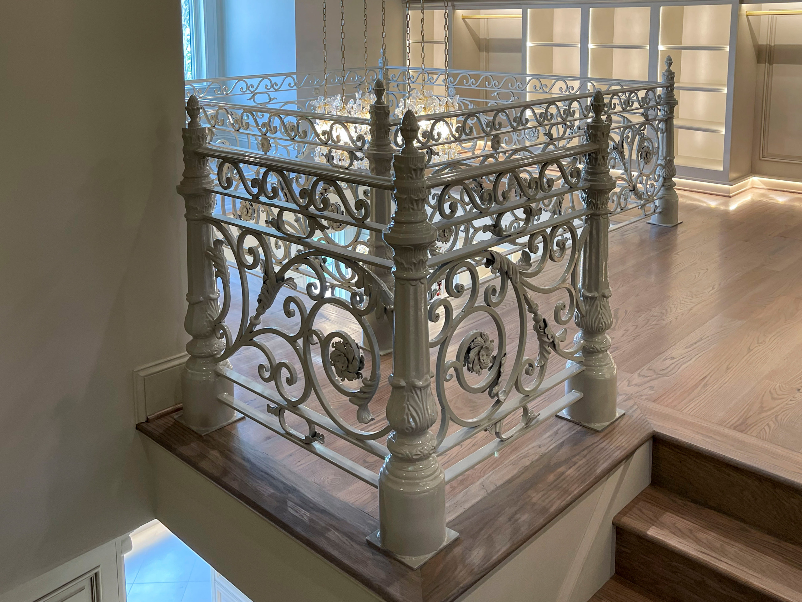 104_Curved Staircases in 18th Century French Inspired Mansion, Mclean VA 22101