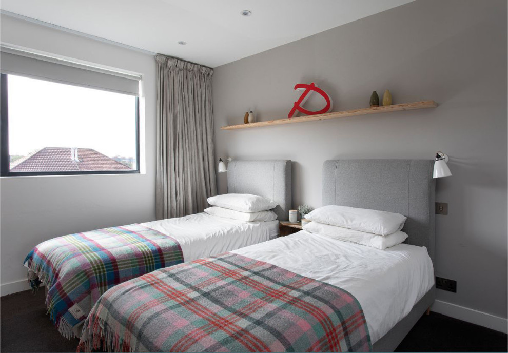 Design ideas for a scandinavian bedroom in Glasgow.