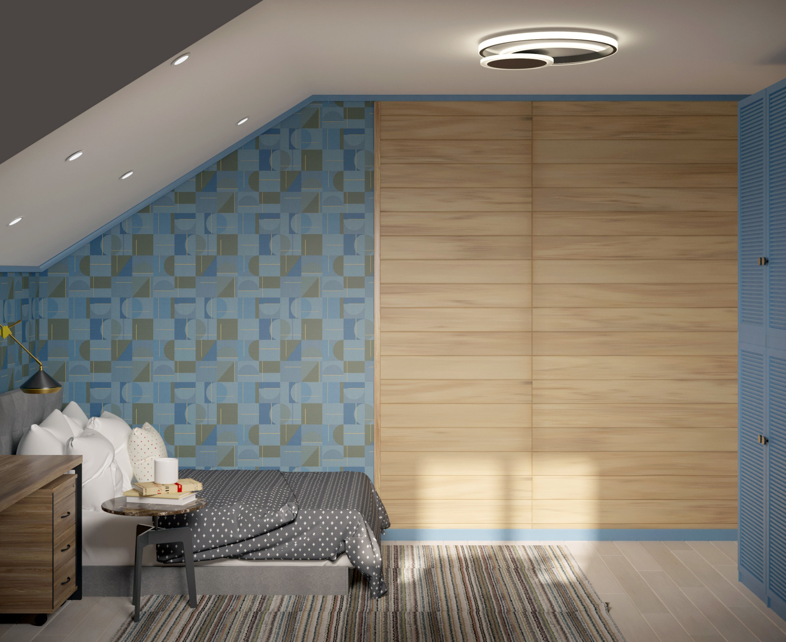 Интерьер жилого домас мансардой,г. Бор