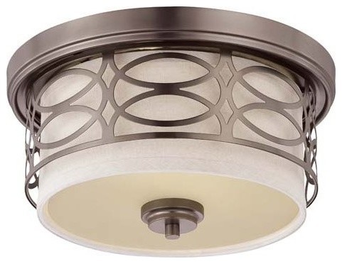 Nuvo Lighting 60 4727 Harlow Two Light Flush Dome Ceiling Fixture Nuvo Lighting 60 4727 Harlow Two Light Flush Dome Ceiling Fixture