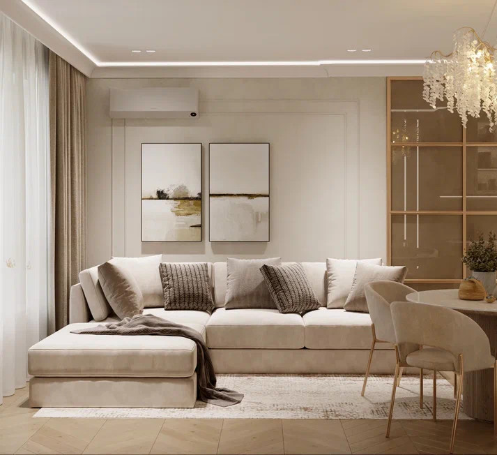 Дизайн евротрешки в стиле современная классика