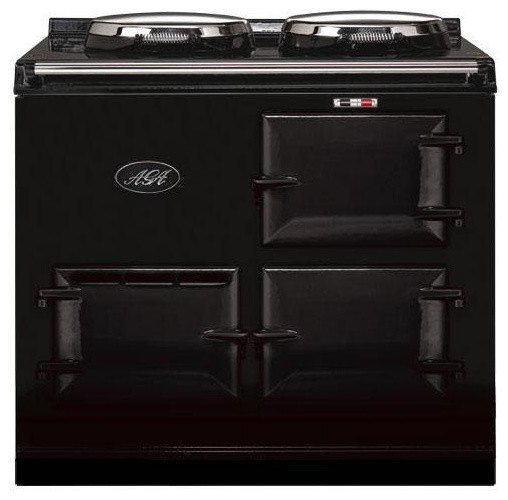 AGA 2 Oven Propane Cooker With Direct Vent, Black | A2O-DV-LP-BLK